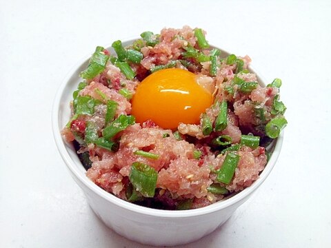 ごま油香る鰤のたたき (^-^) なめろう